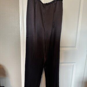 DANA BUCHMAN LUXE PURPLE PANTS - 100% SILK - SIZE 14. MATCHES WELL WITH 2PC SEQU